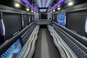 New Haven Party Bus Interior