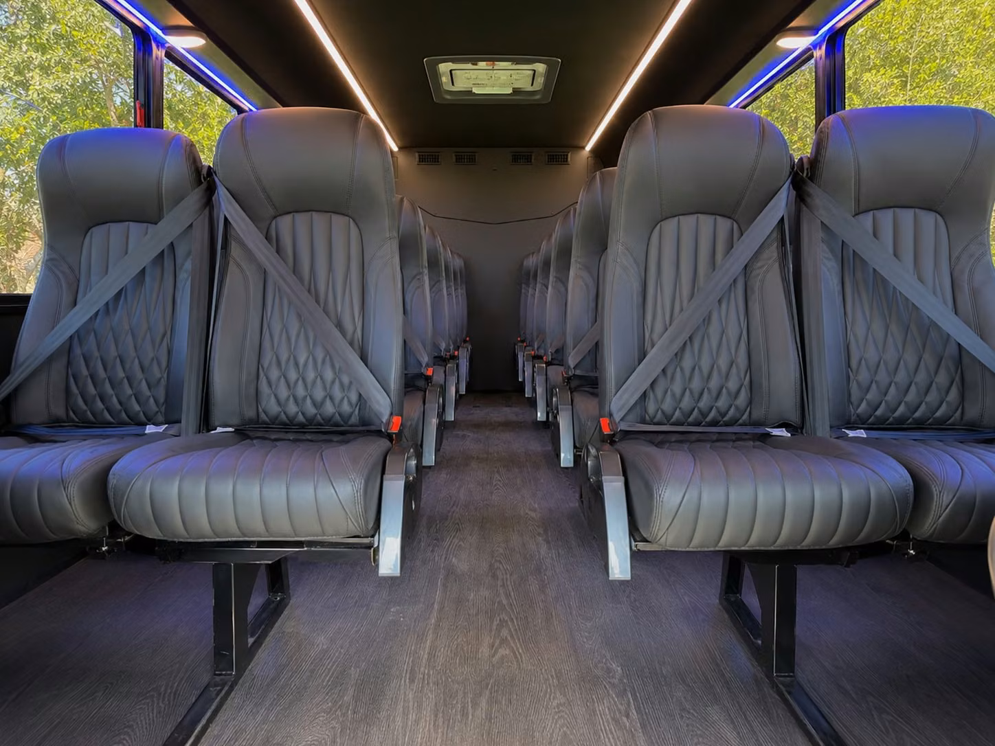 15 passenger minibus inside