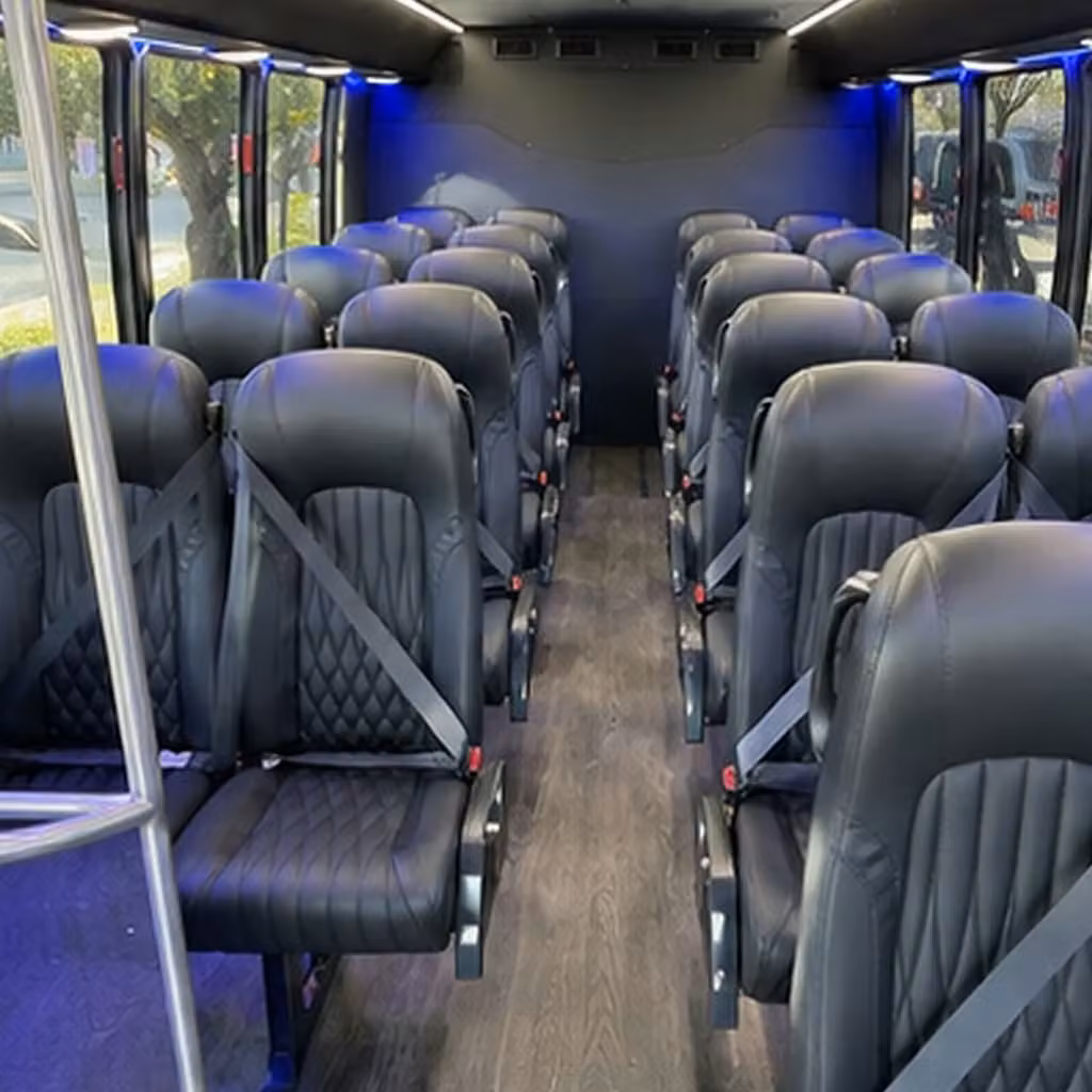 28 passenger minibus inside