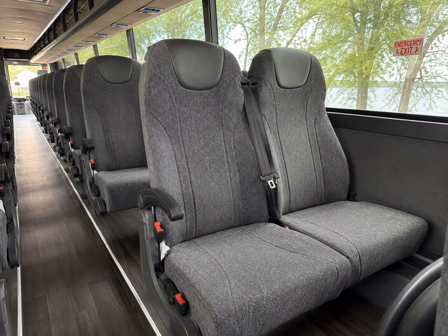new haven charter bus interior